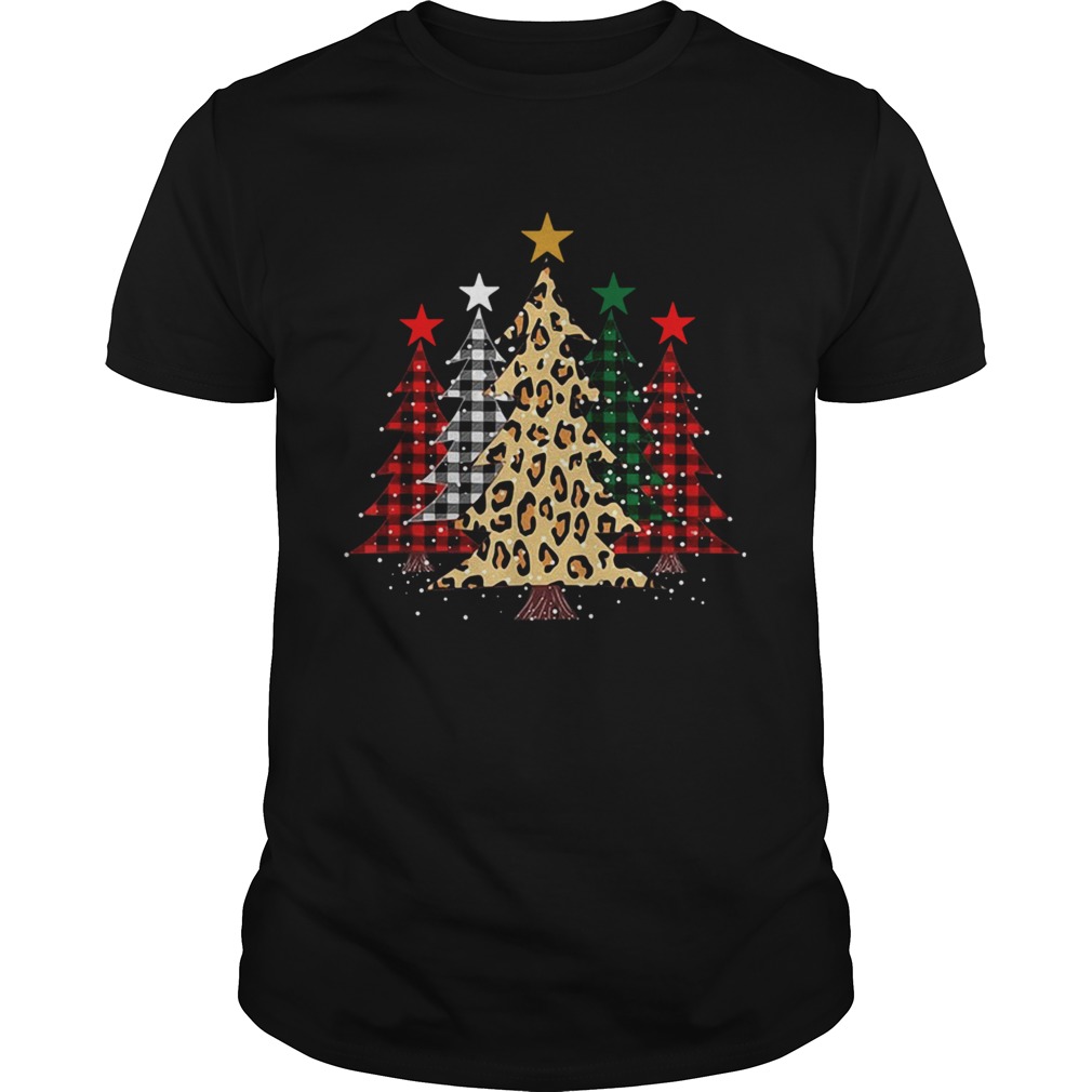 Buffalo Plaid and Leopard Christmas tree  Unisex