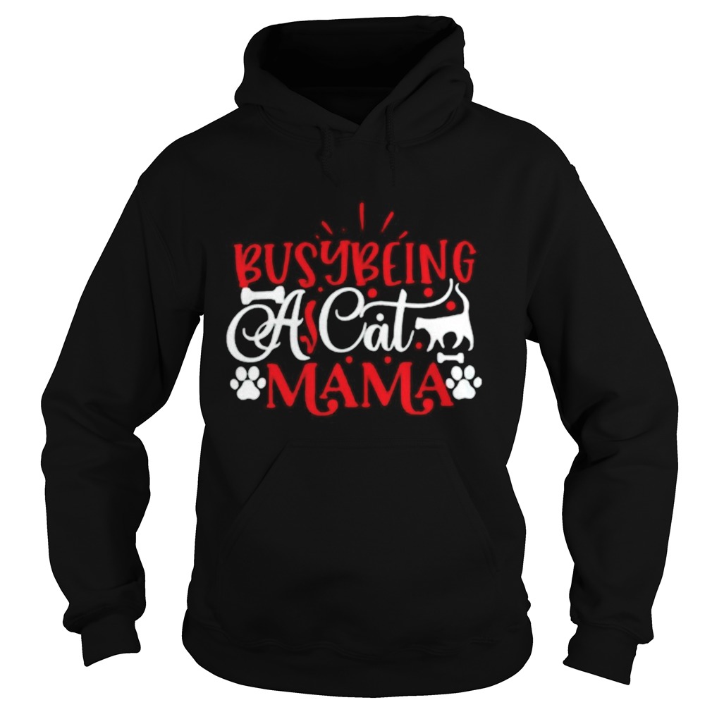 Busy Being A Cat Mama  Hoodie