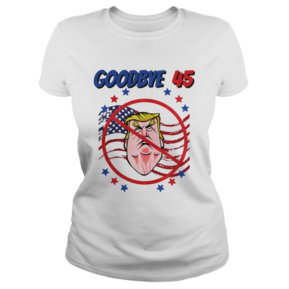 Byedon goodbye 45 trump american flag  Classic Ladies