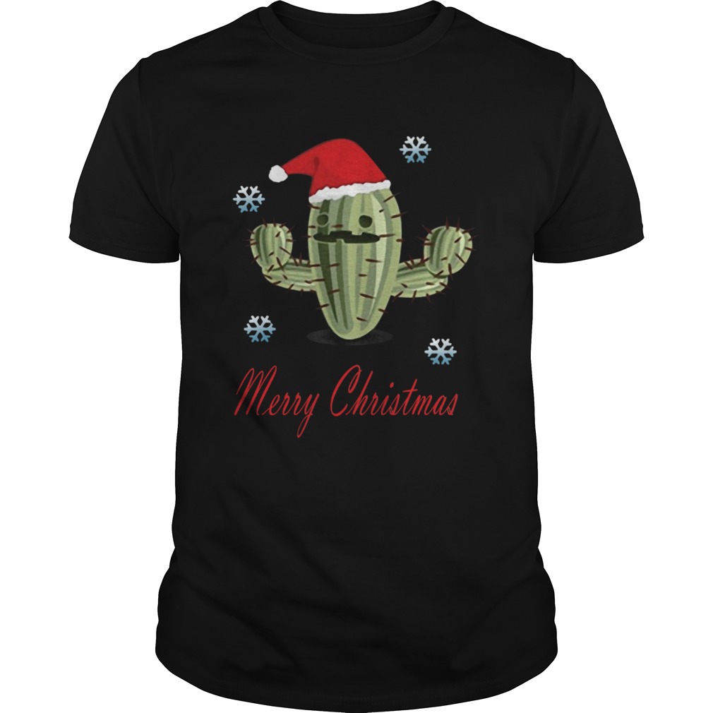 Cactus Santa Merry Christmas Succulent Plants shirt