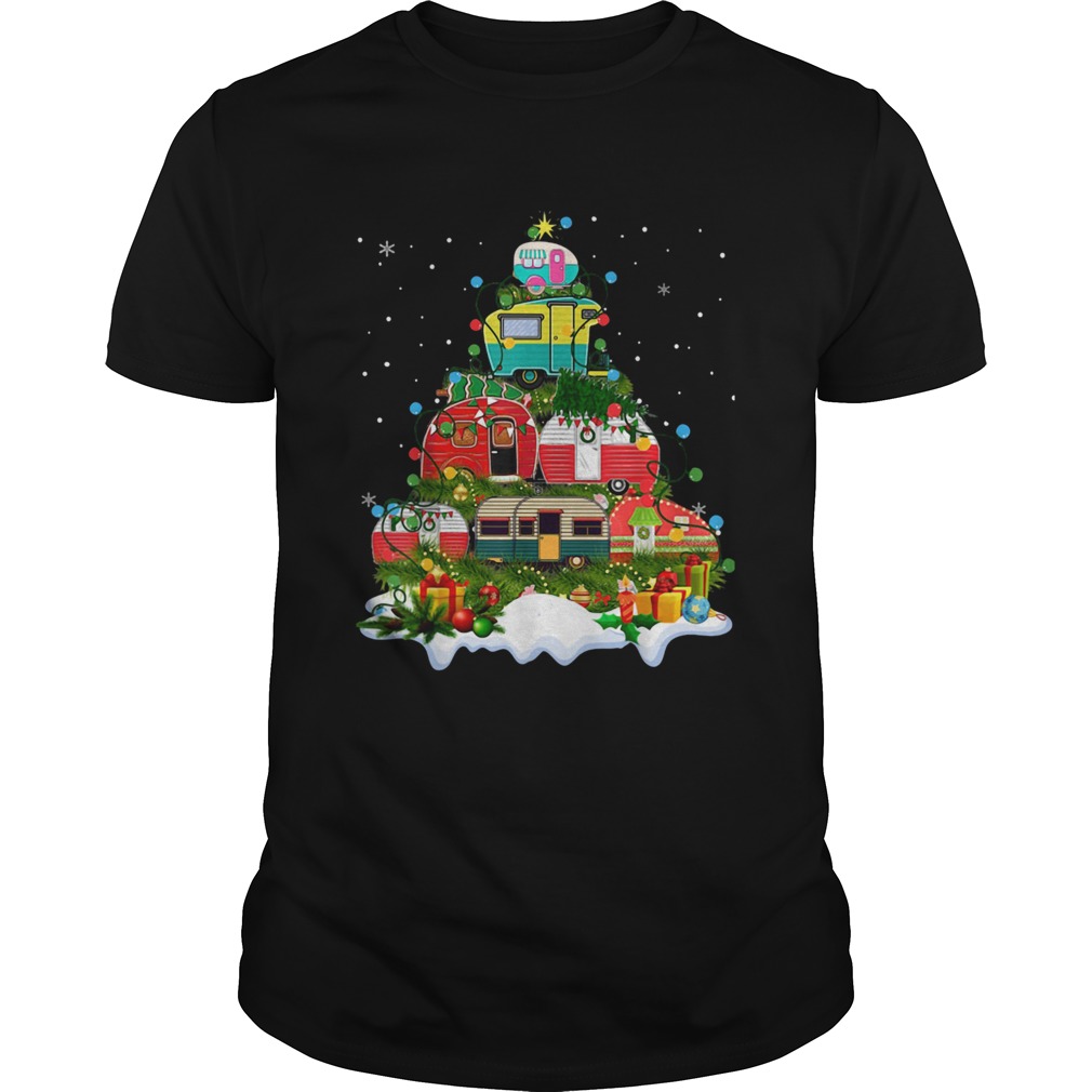 Camping Christmas Tree shirt