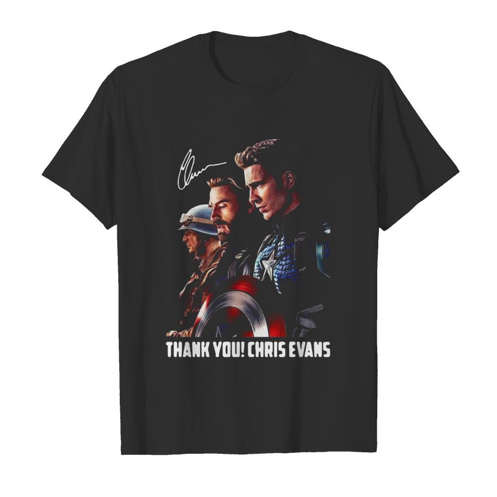 Captain America Thank You Chris Evans shirt