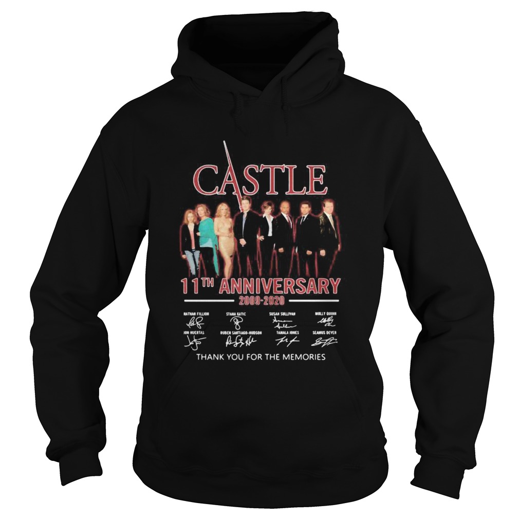 Castle 11th anniversary 2009 2020 thank for the memories signatures  Hoodie