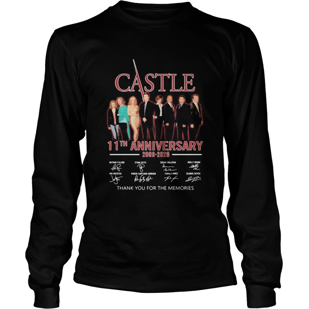 Castle 11th anniversary 2009 2020 thank for the memories signatures  Long Sleeve