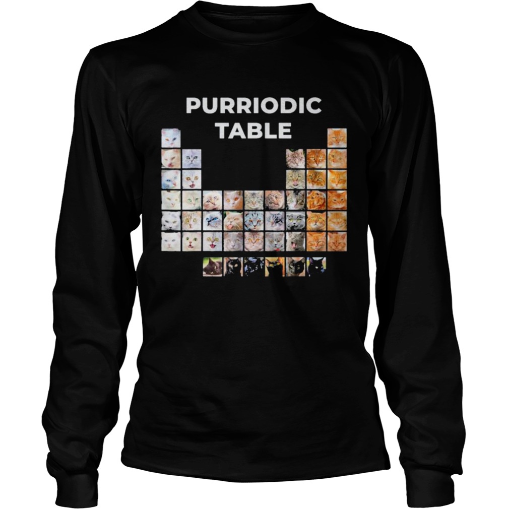 Cat chemistry pun periodic table  Long Sleeve