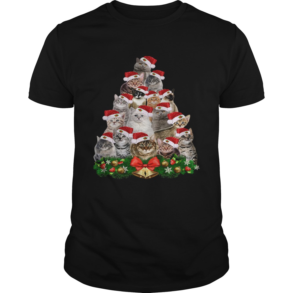 Cats And Christmas Tree  Unisex