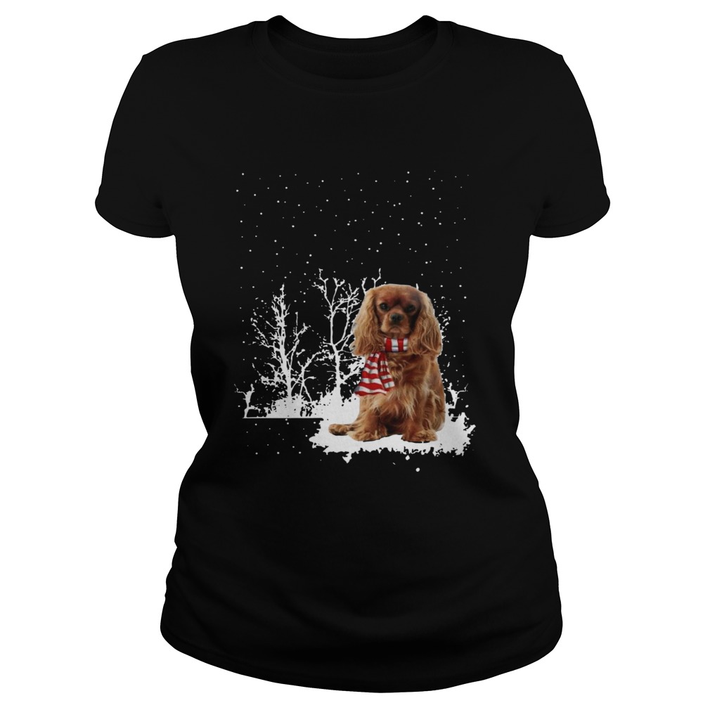 Cavalier King Charles Spaniel Merry Christmas  Classic Ladies