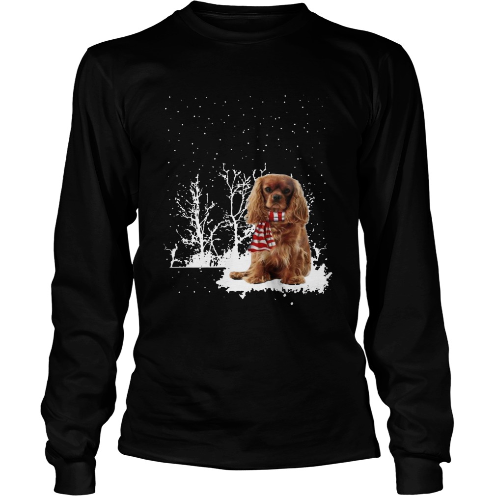 Cavalier King Charles Spaniel Merry Christmas  Long Sleeve