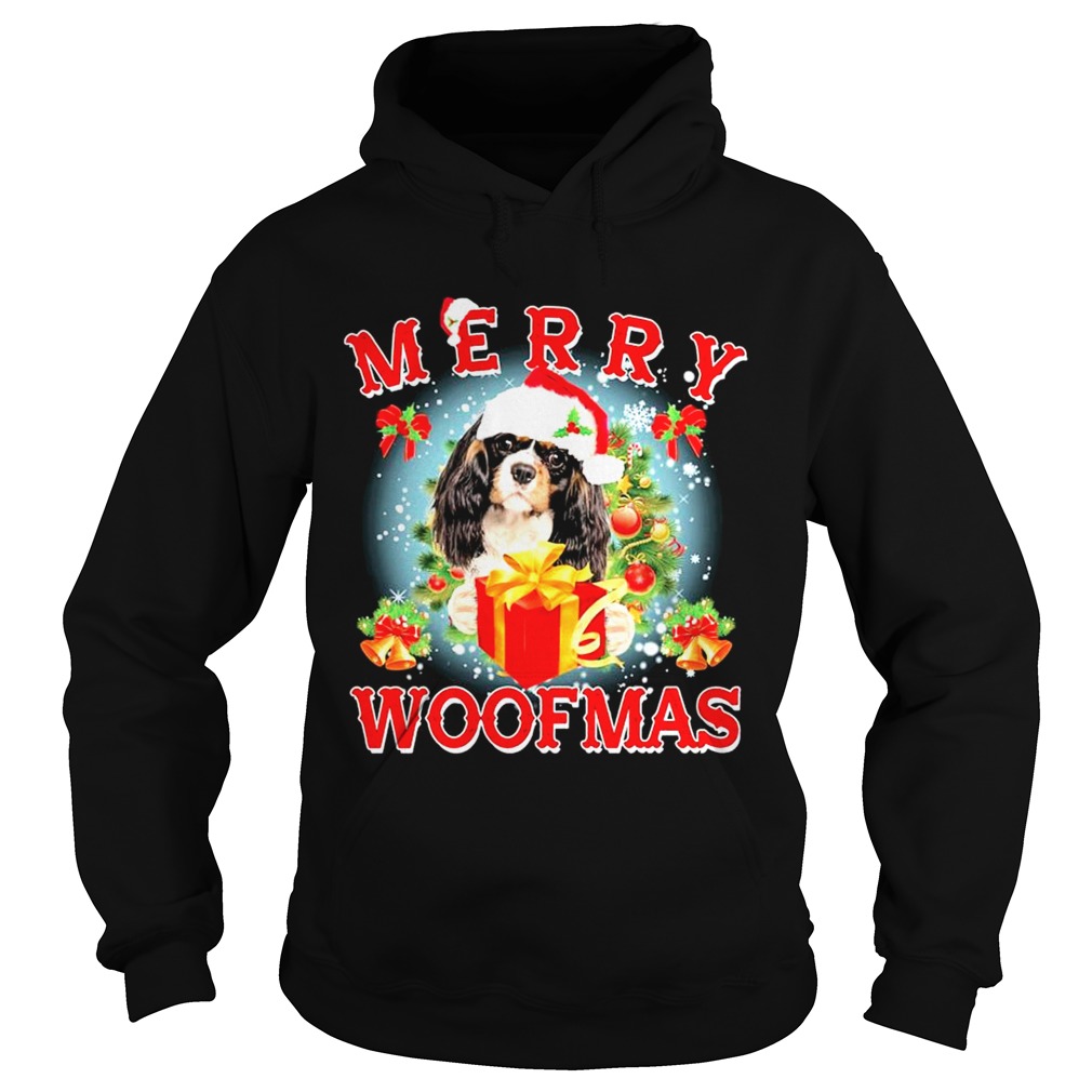 Cavalier King Charles Spaniel Merry Woofmas Christmas  Hoodie