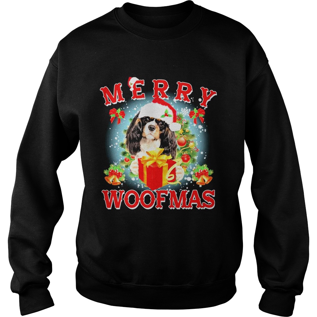 Cavalier King Charles Spaniel Merry Woofmas Christmas  Sweatshirt