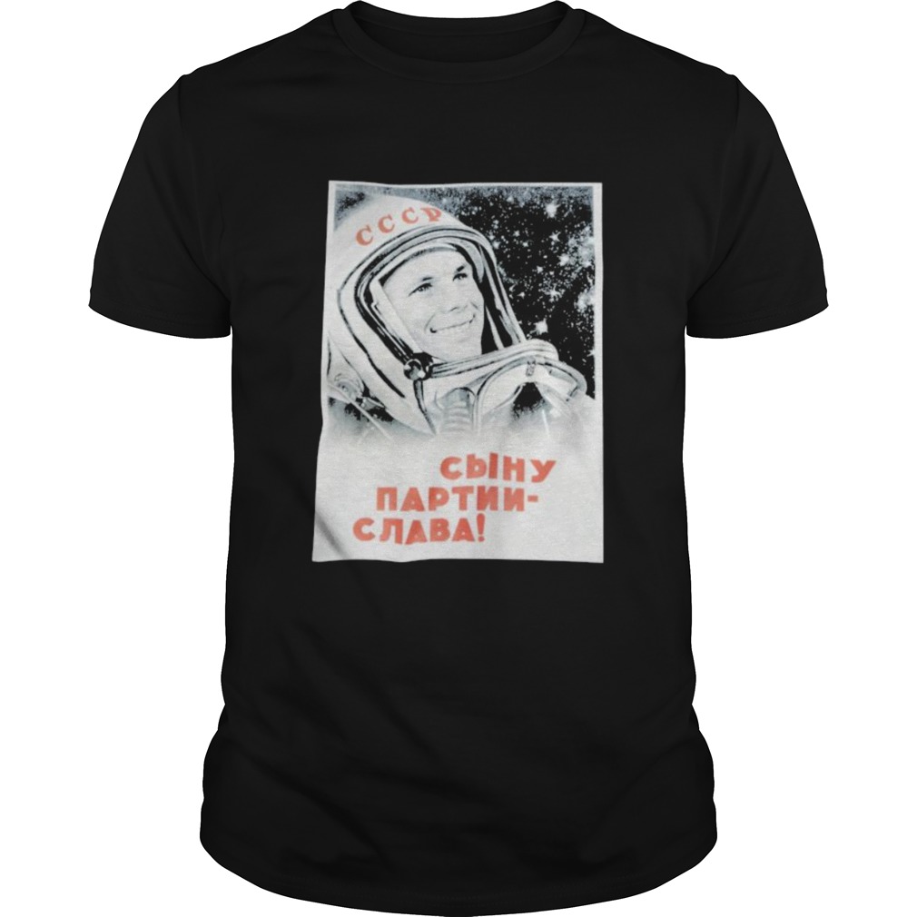 Cccd yuri gagarin poster 1961 shirt