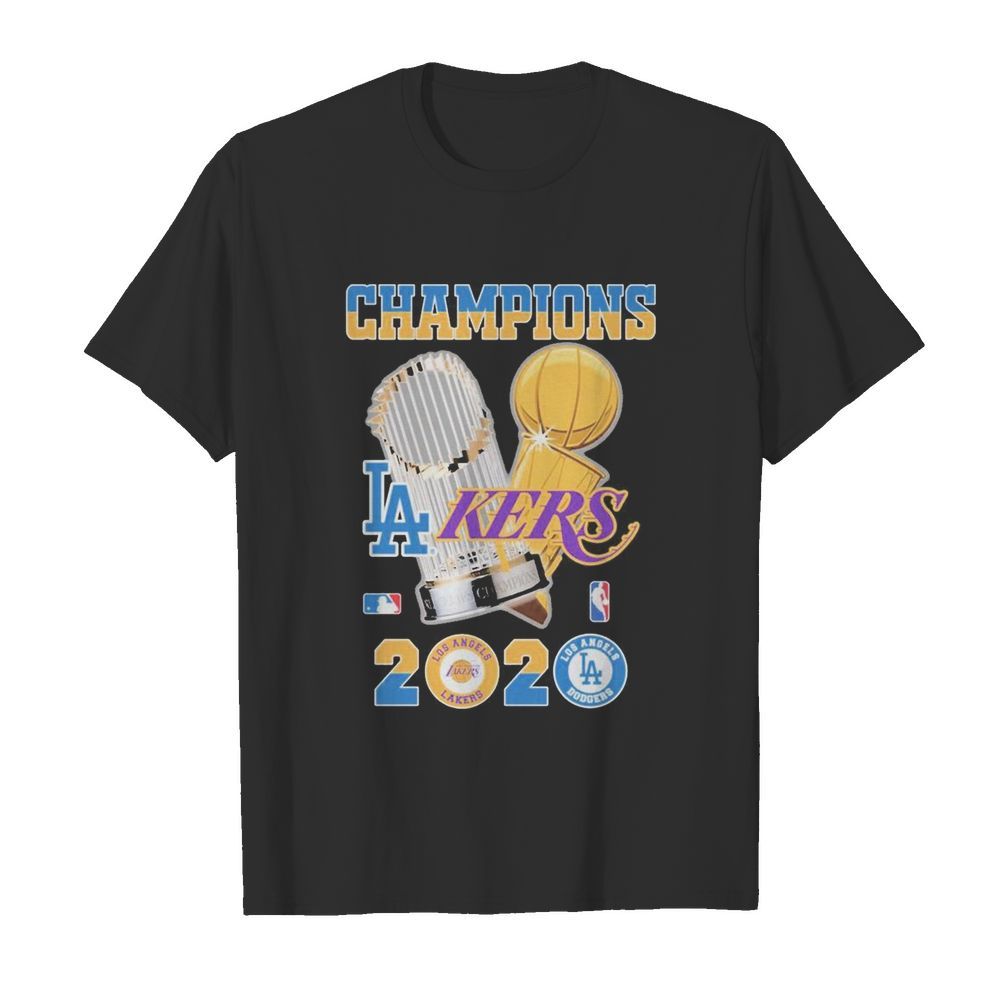 Champions Los Angeles Lakers vs Los Angeles Dodgers 2020 shirt