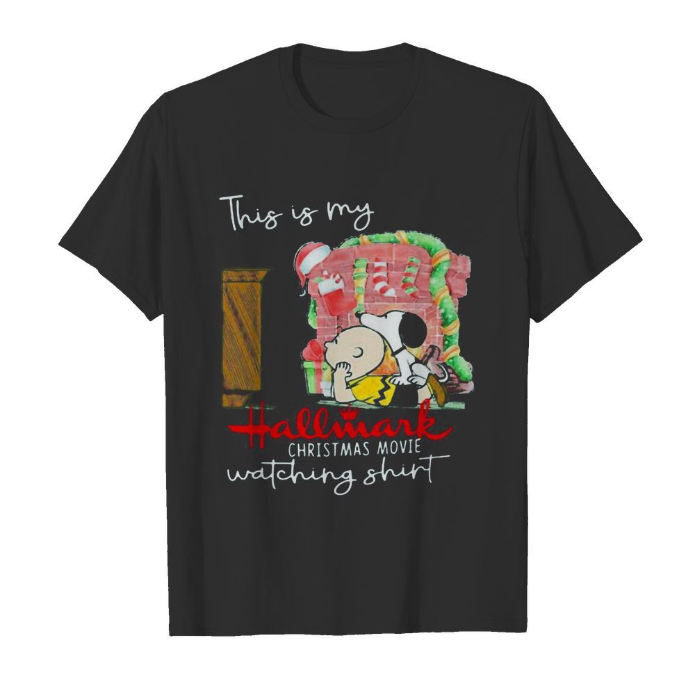 Charlie brown and snoopy this my hallmark christmas movie watching shirt