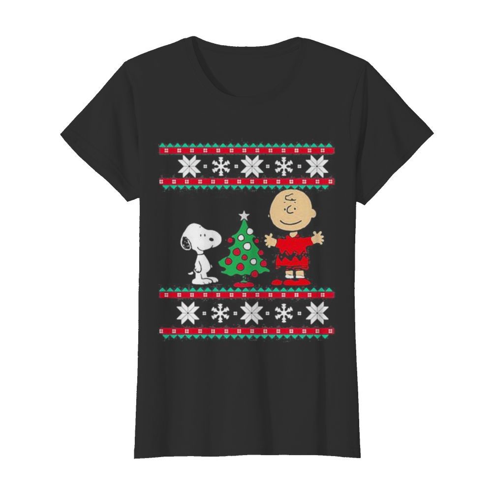 Charlie brown and snoopy ugly christmas  Classic Women's T-shirt