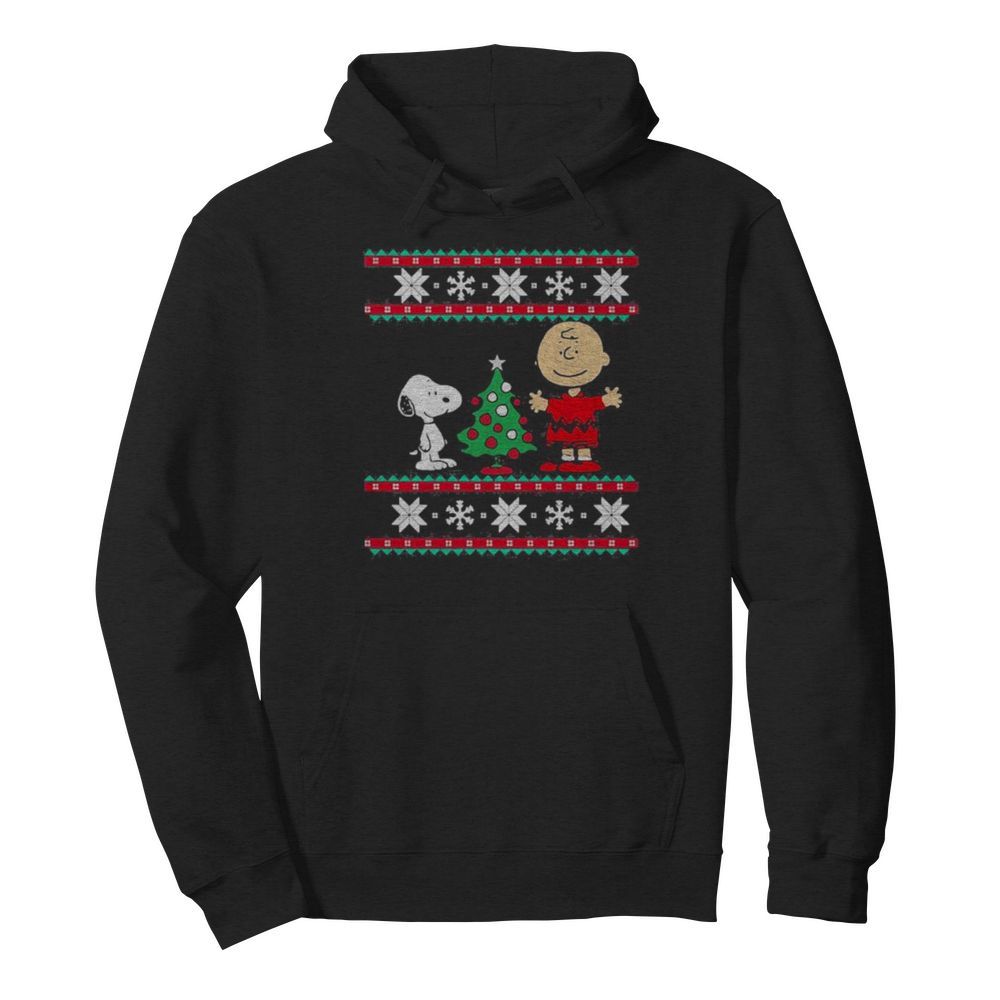 Charlie brown and snoopy ugly christmas  Unisex Hoodie