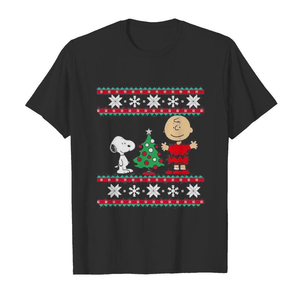 Charlie brown and snoopy ugly christmas shirt