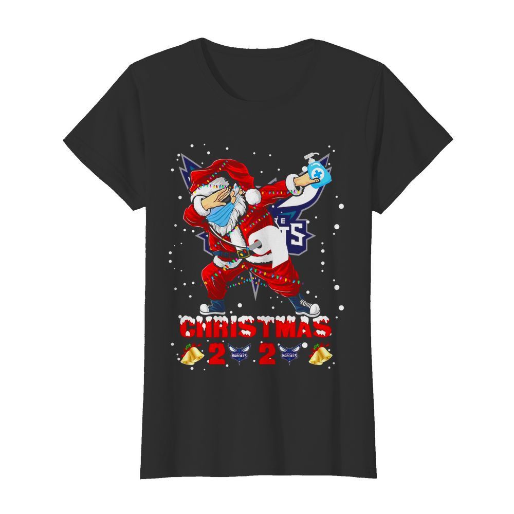 Charlotte Hornets Funny Santa Claus Dabbing Christmas 2020  Classic Women's T-shirt