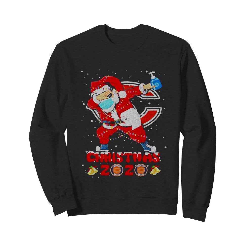 Chicago Bears Funny Santa Claus Dabbing Christmas 2020 NFL  Unisex Sweatshirt