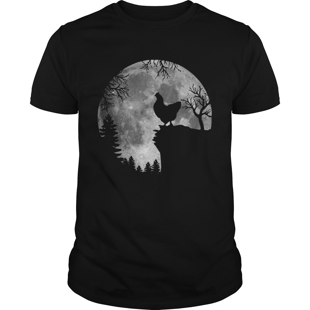 Chicken Black Moon Halloween shirt