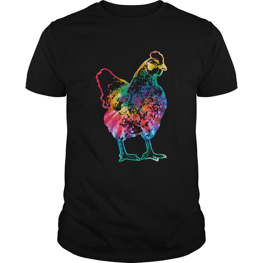 Chicken Tie Dye Hippie Poultry Farmer Farm  Unisex