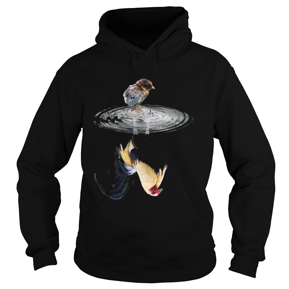 Chicken Water Reflection  Hoodie