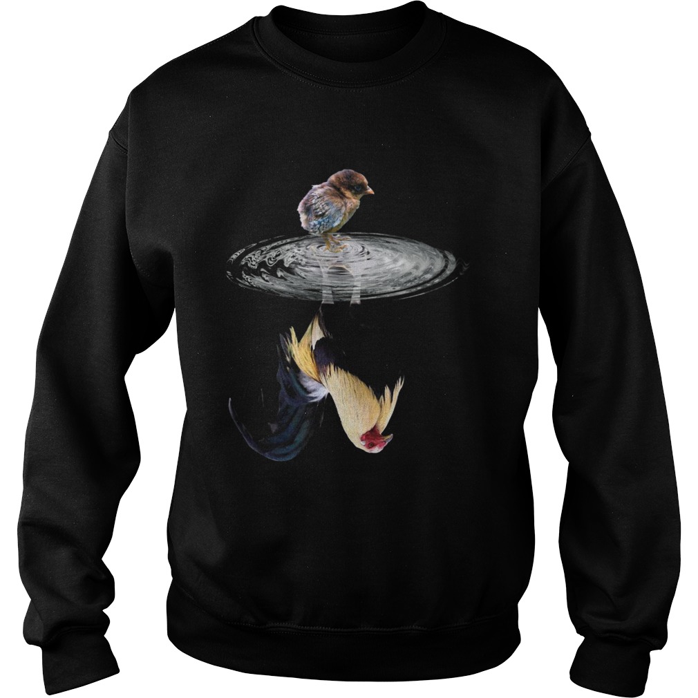 Chicken Water Reflection  Sweatshirt