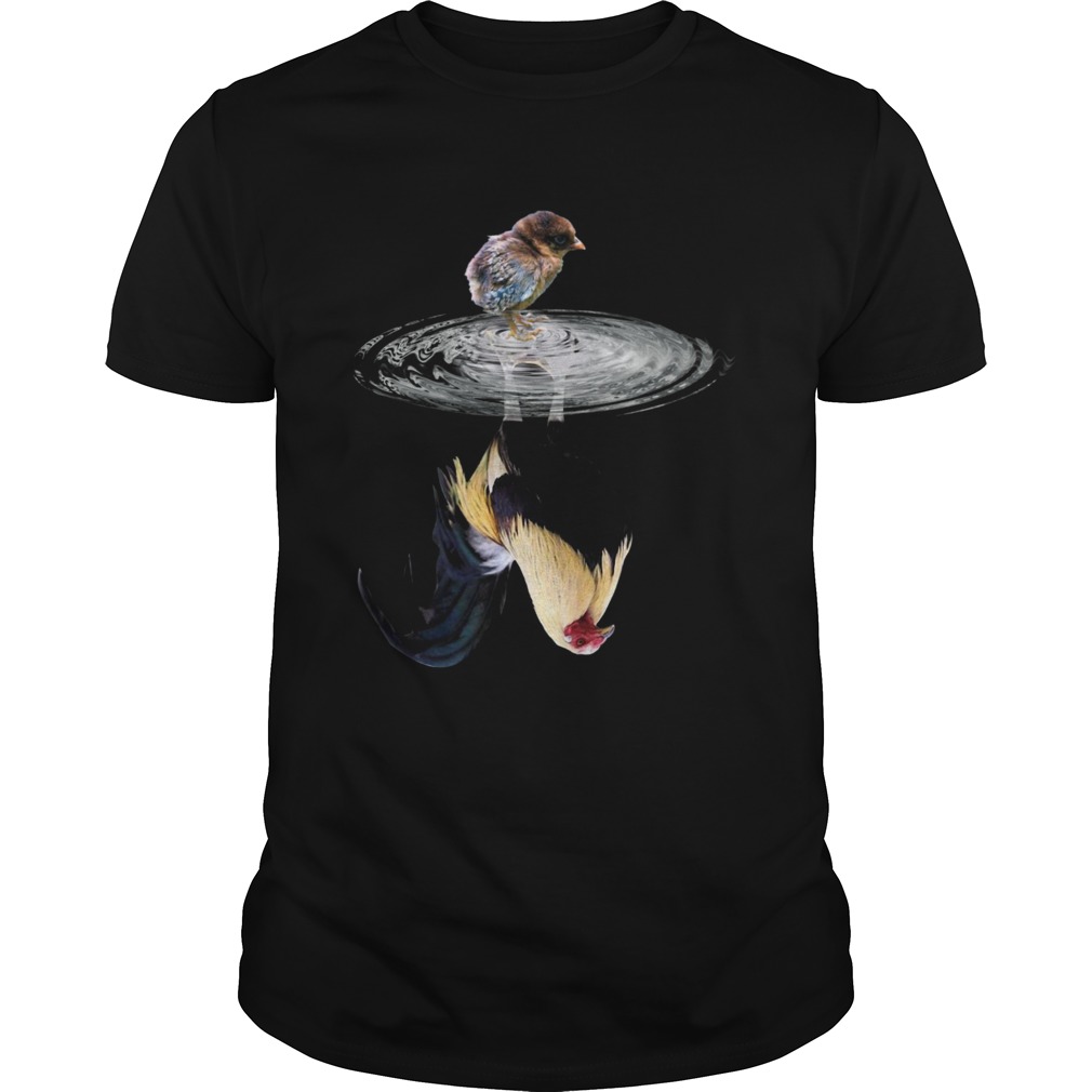 Chicken Water Reflection  Unisex