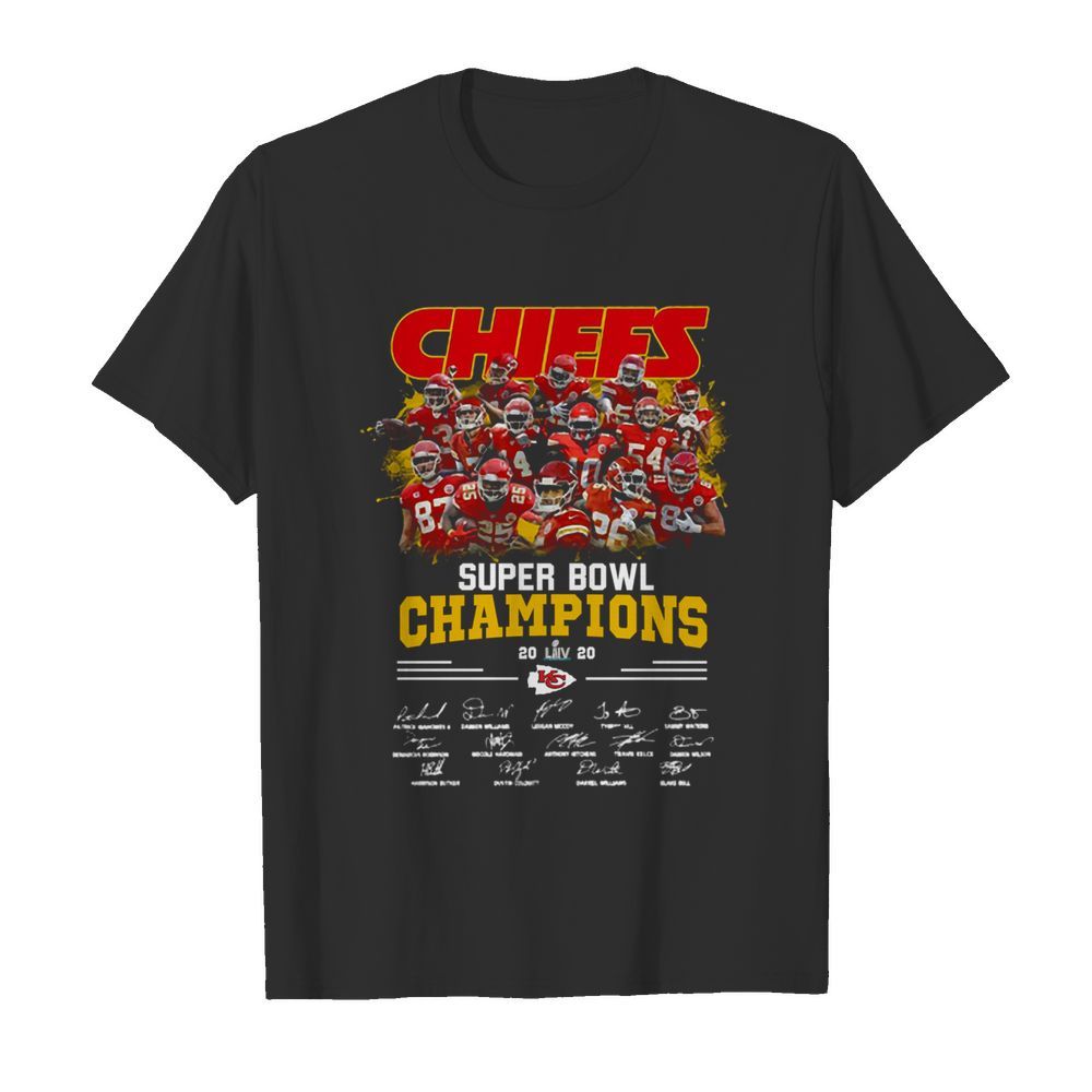 Chiefs Super Bowl Champions LIV 2020 Signatures shirt