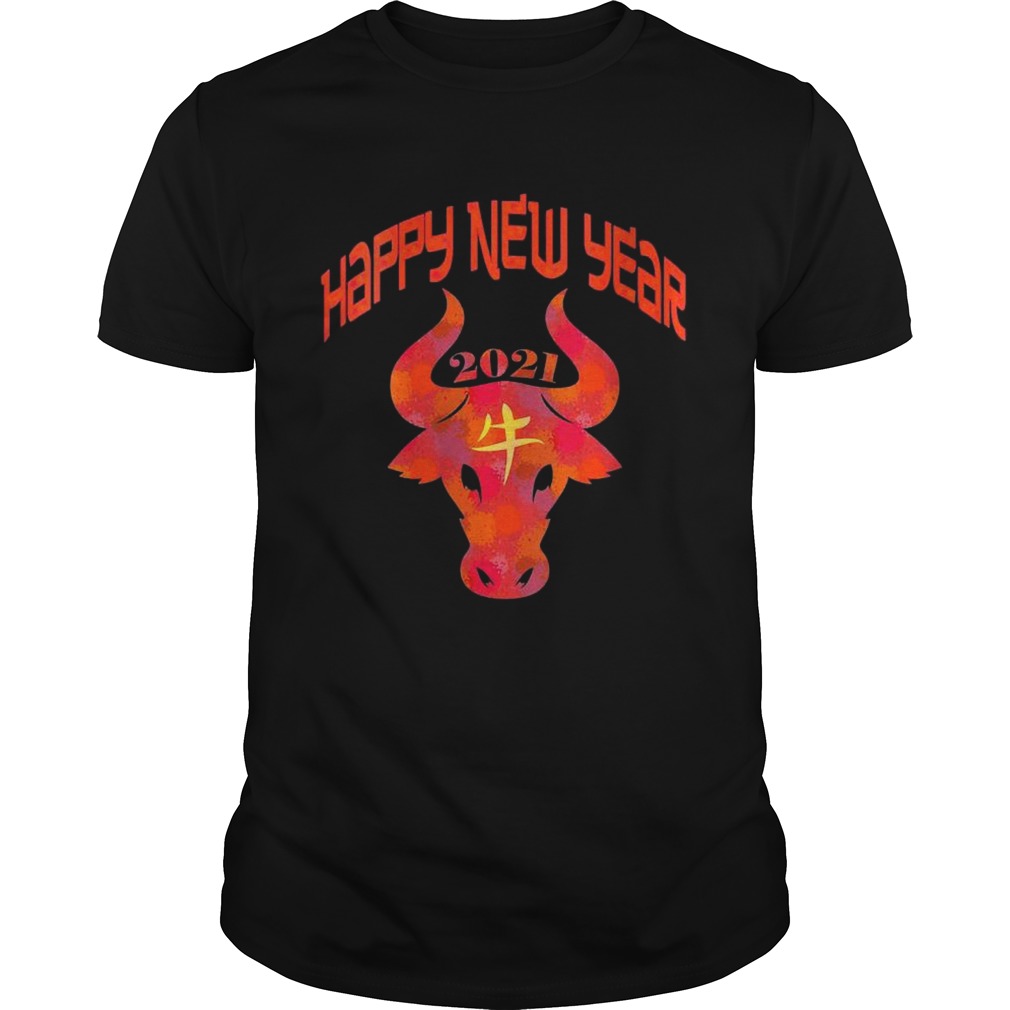 Chinese New Year Ox 2021 Artistic Design Happy New Year 2021  Unisex