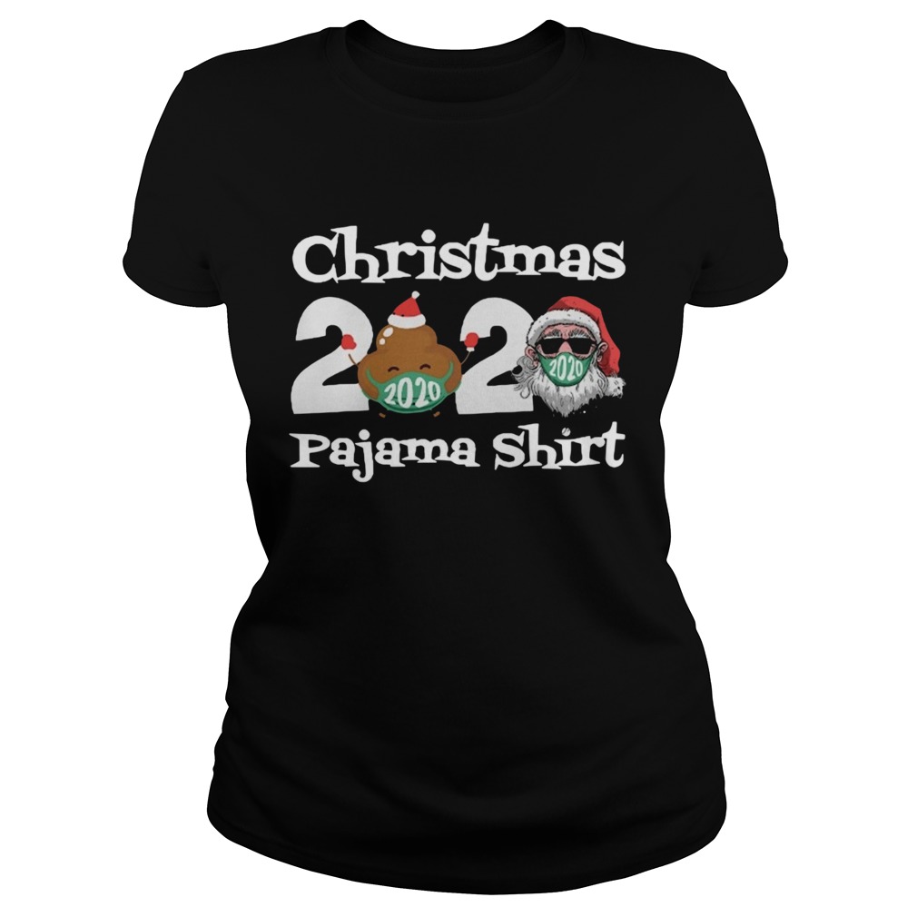 Christmas 2020 Poop Face Mask Pajama  Classic Ladies