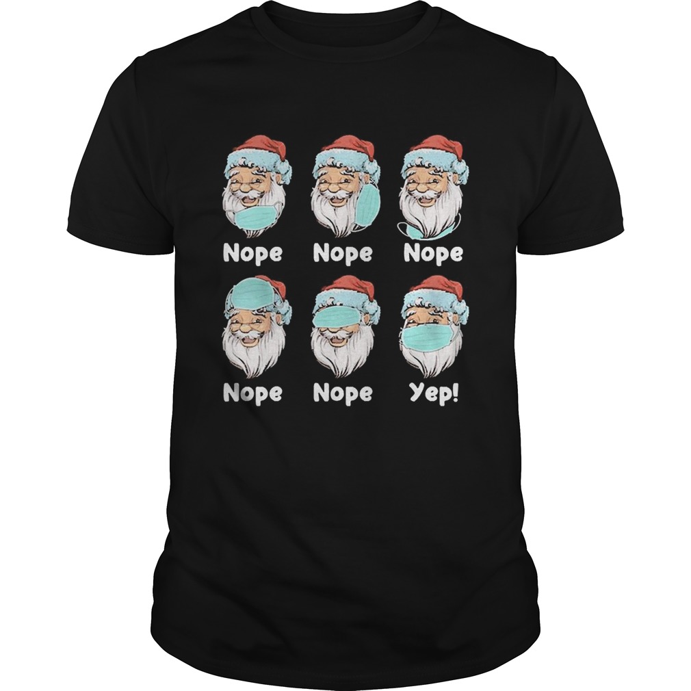 Christmas 2020 Santa Wearing Mask Wrong Xmas shirt