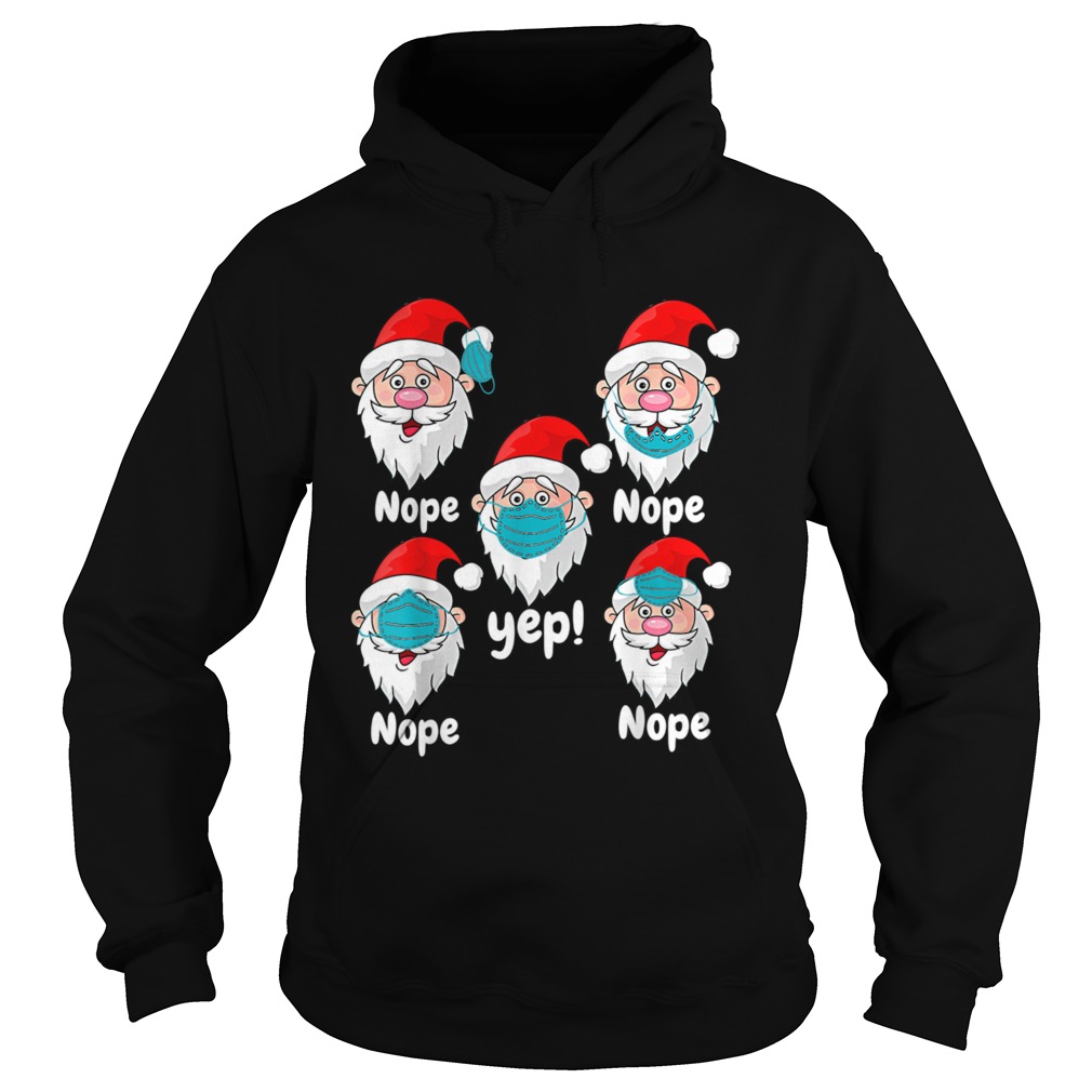 Christmas 2020 Santa Wearing Mask Wrong  Hoodie