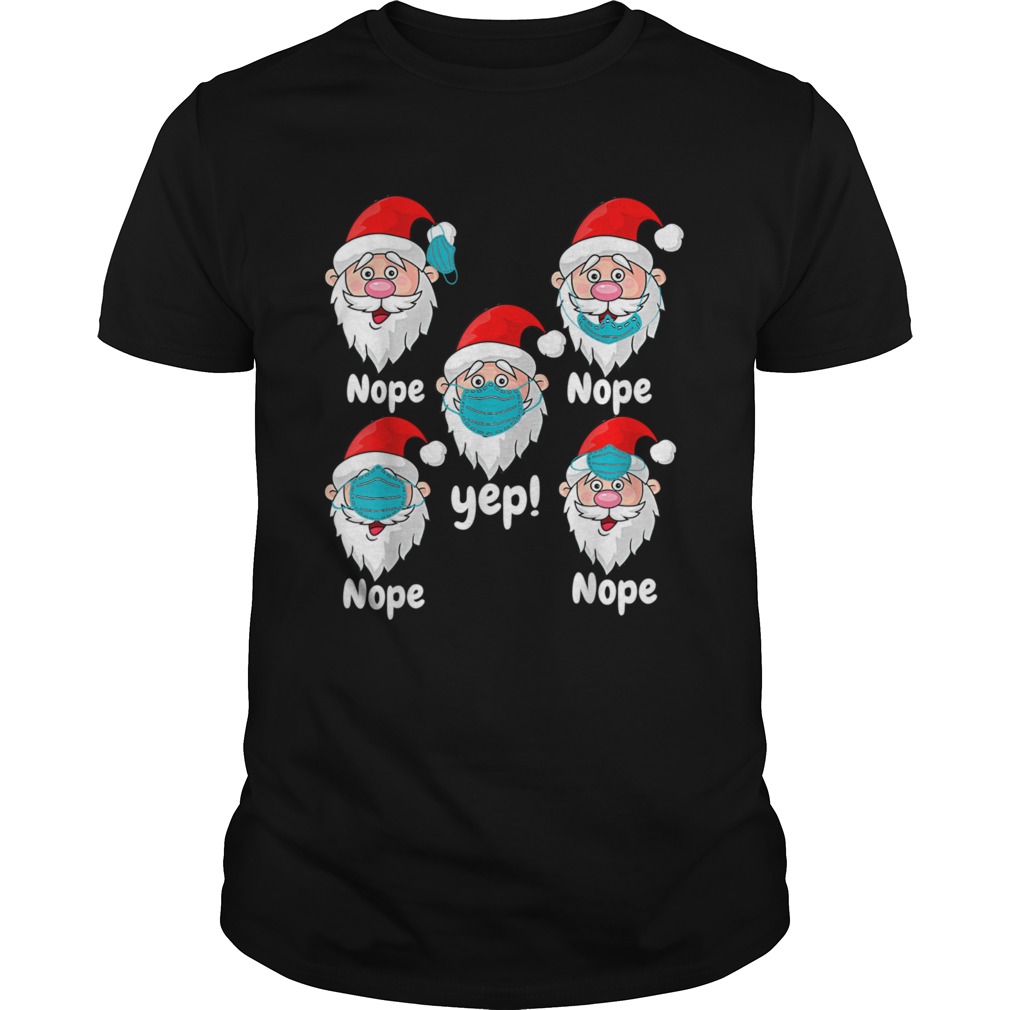 Christmas 2020 Santa Wearing Mask Wrong  Unisex