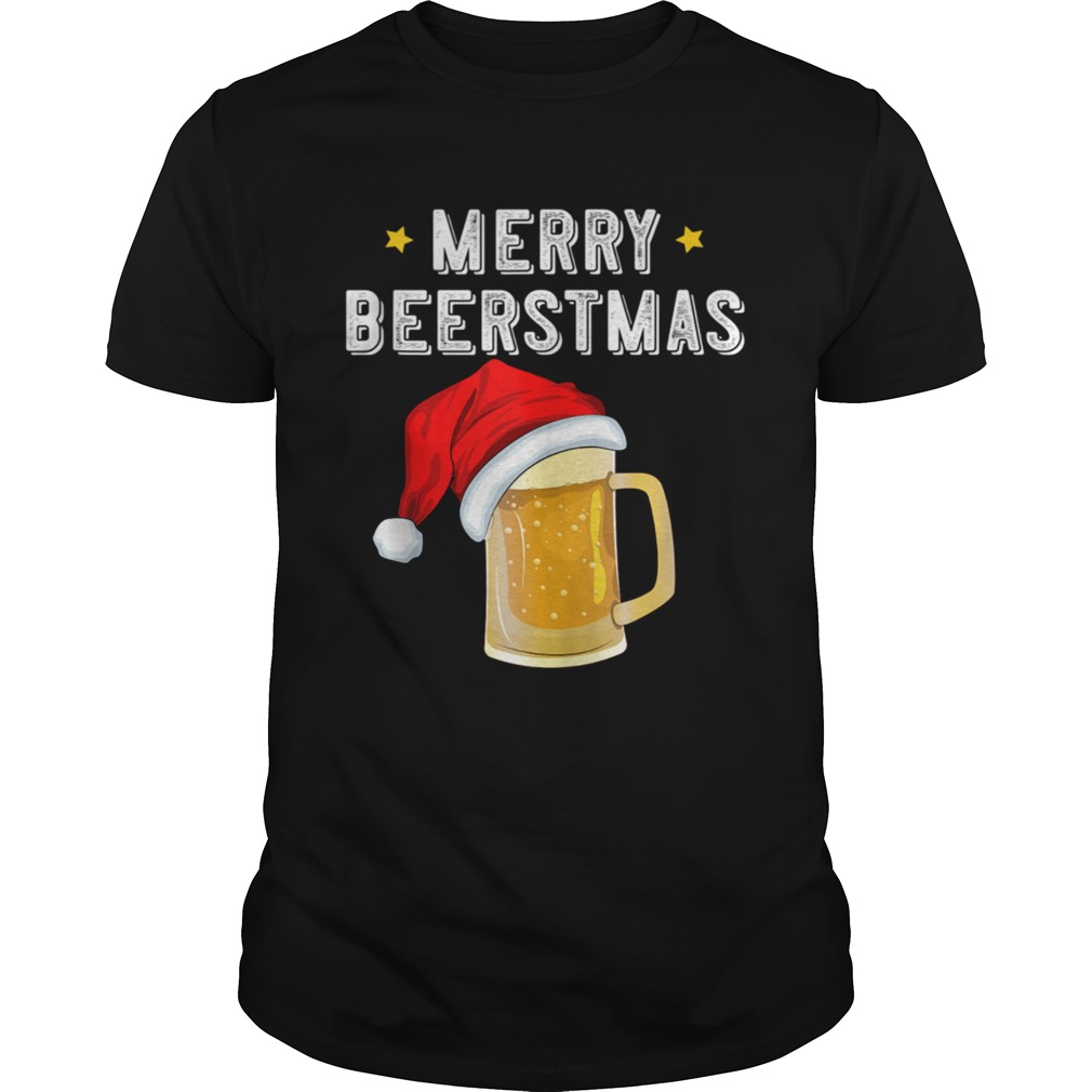 Christmas Beer Merry Beerstmas Drinking Team Squad Ale Party shirt