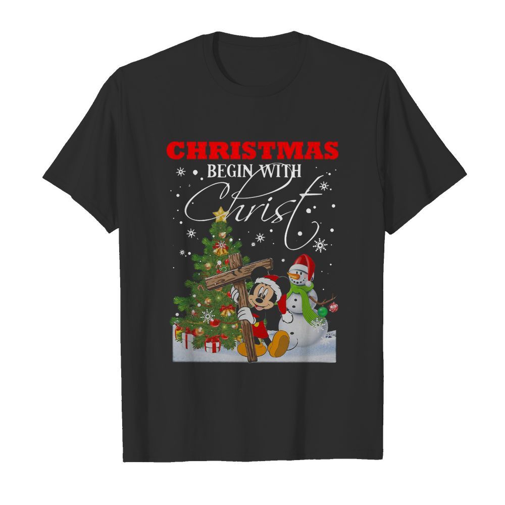 Christmas Begin With Christ shirt