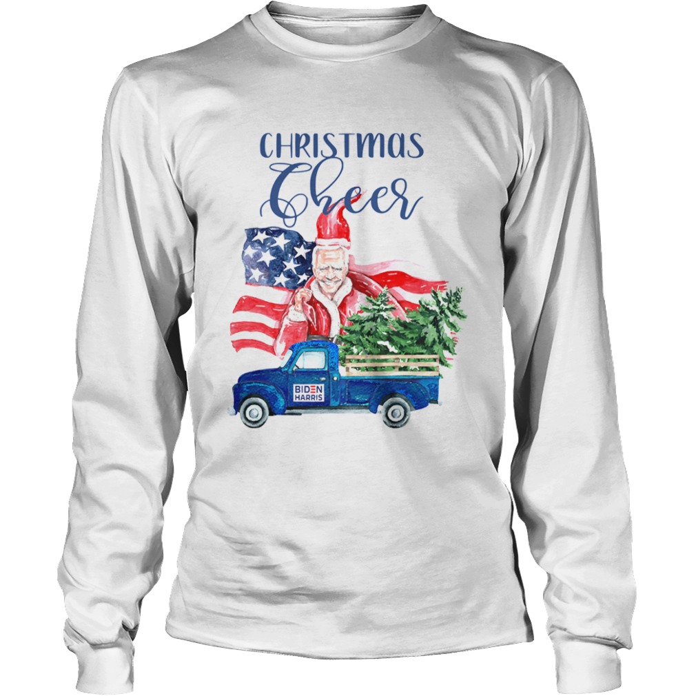 Christmas Cheer Joe Biden Santa Claus Flag US  Long Sleeve