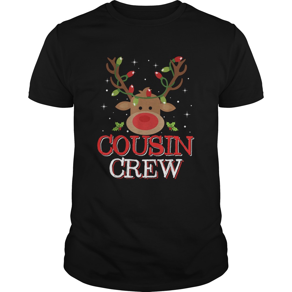 Christmas Cousin Crew Reindeer Matching Pajama  Unisex