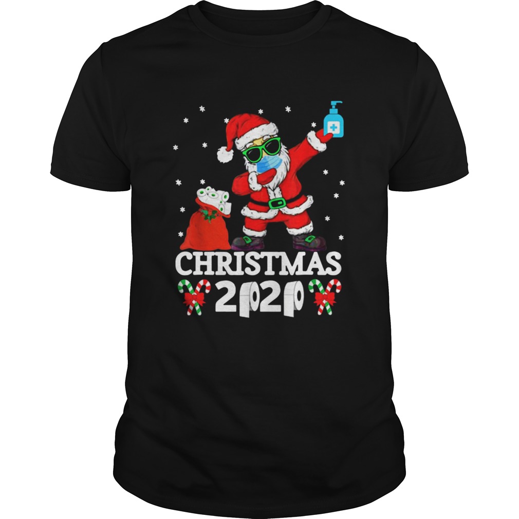 Christmas Quarantine 2020 Pajamas Xmas Dabbing shirt