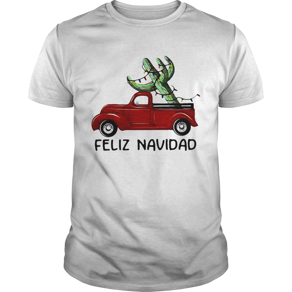 Christmas Red Truck Feliz Navidad shirt