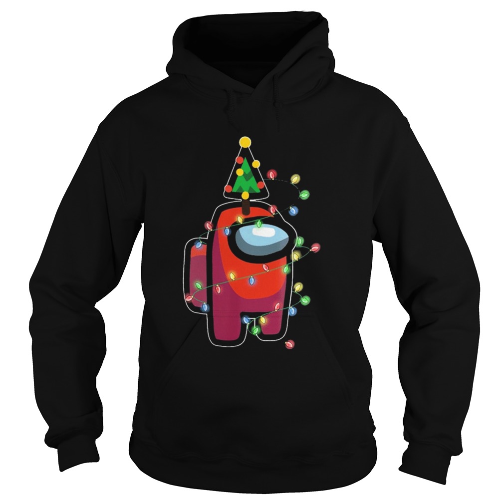 Christmas Santa Among Us Character Pine  Hoodie