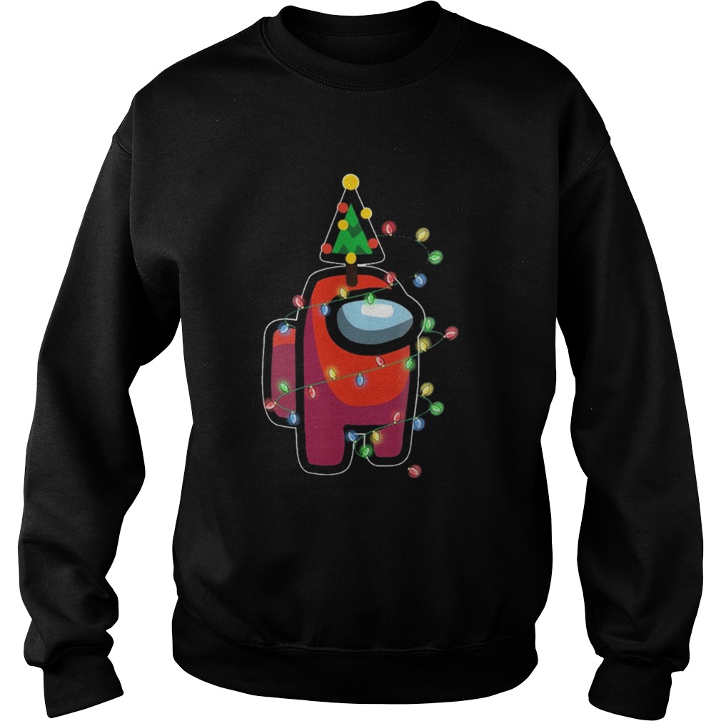 Christmas Santa Among Us Character Pine  Sweatshirt