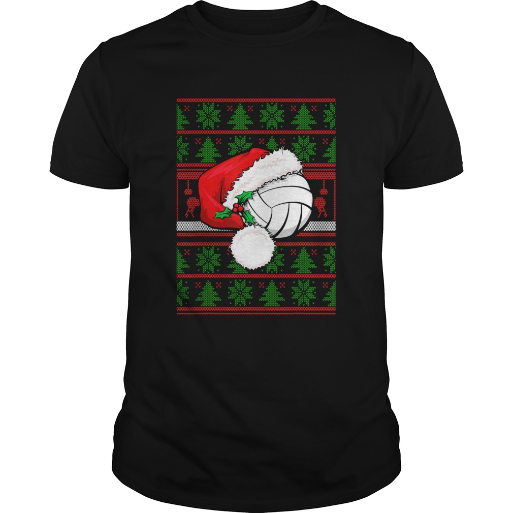 Claus Hat Volleyball Christmas Tee Gift shirt