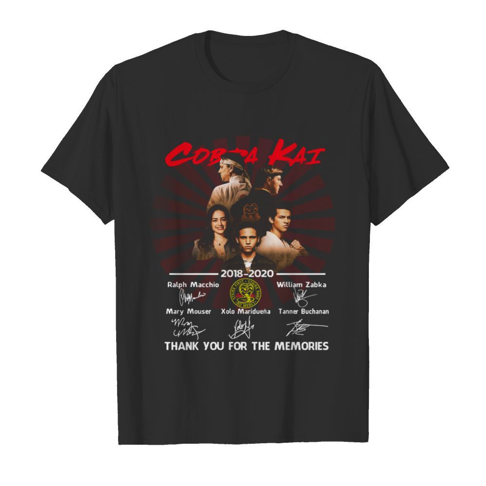 Cobra Kai 2018-2020 Thank You For The Memories Signatures shirt