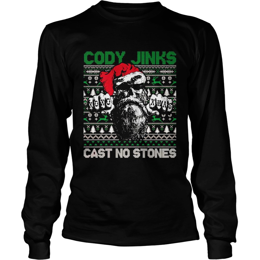 Cody Jinks Cast No Stones Ugly Christmas  Long Sleeve