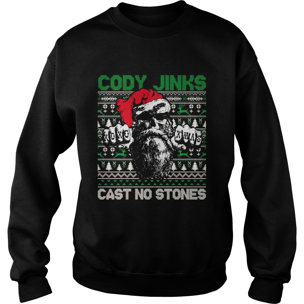 Cody Jinks Cast No Stones Ugly Christmas  Sweatshirt