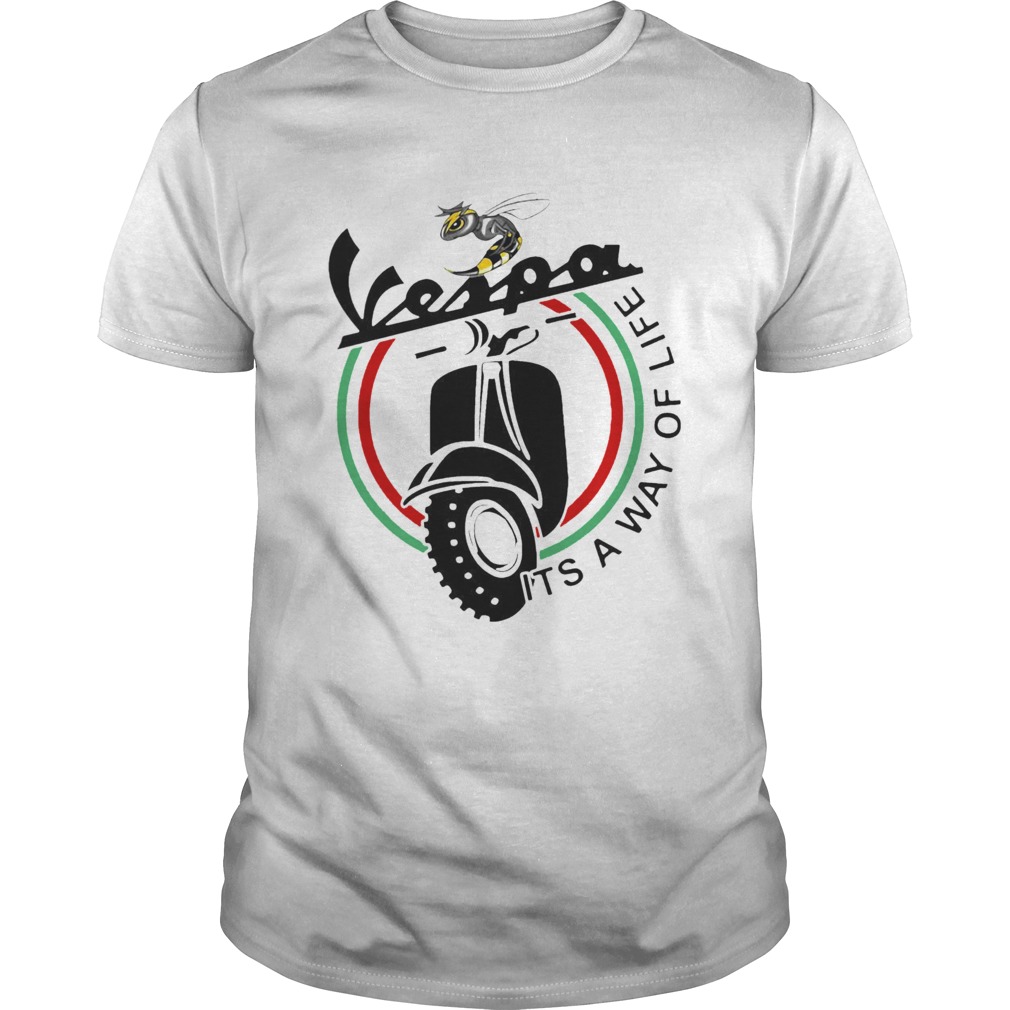 Cool Bee Vespa Its A Way Of Life shirt