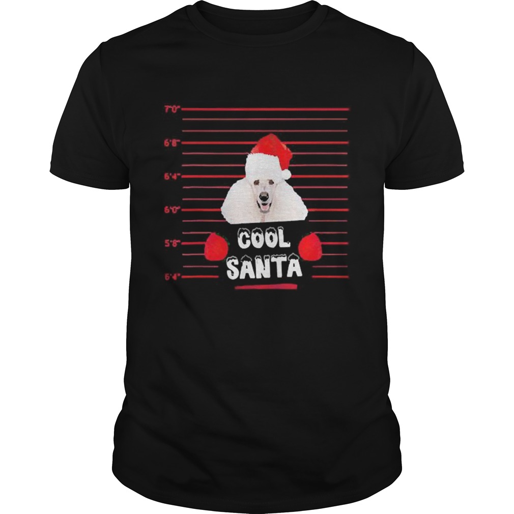 Cool Santa Poodle Dog Christmas shirt