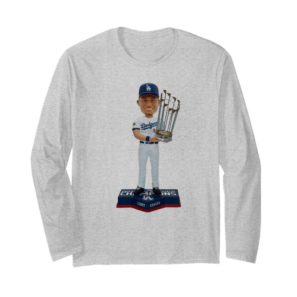 Corey Seager Los Angeles Dodgers 2020 World Series Champions Official  Long Sleeved T-shirt 