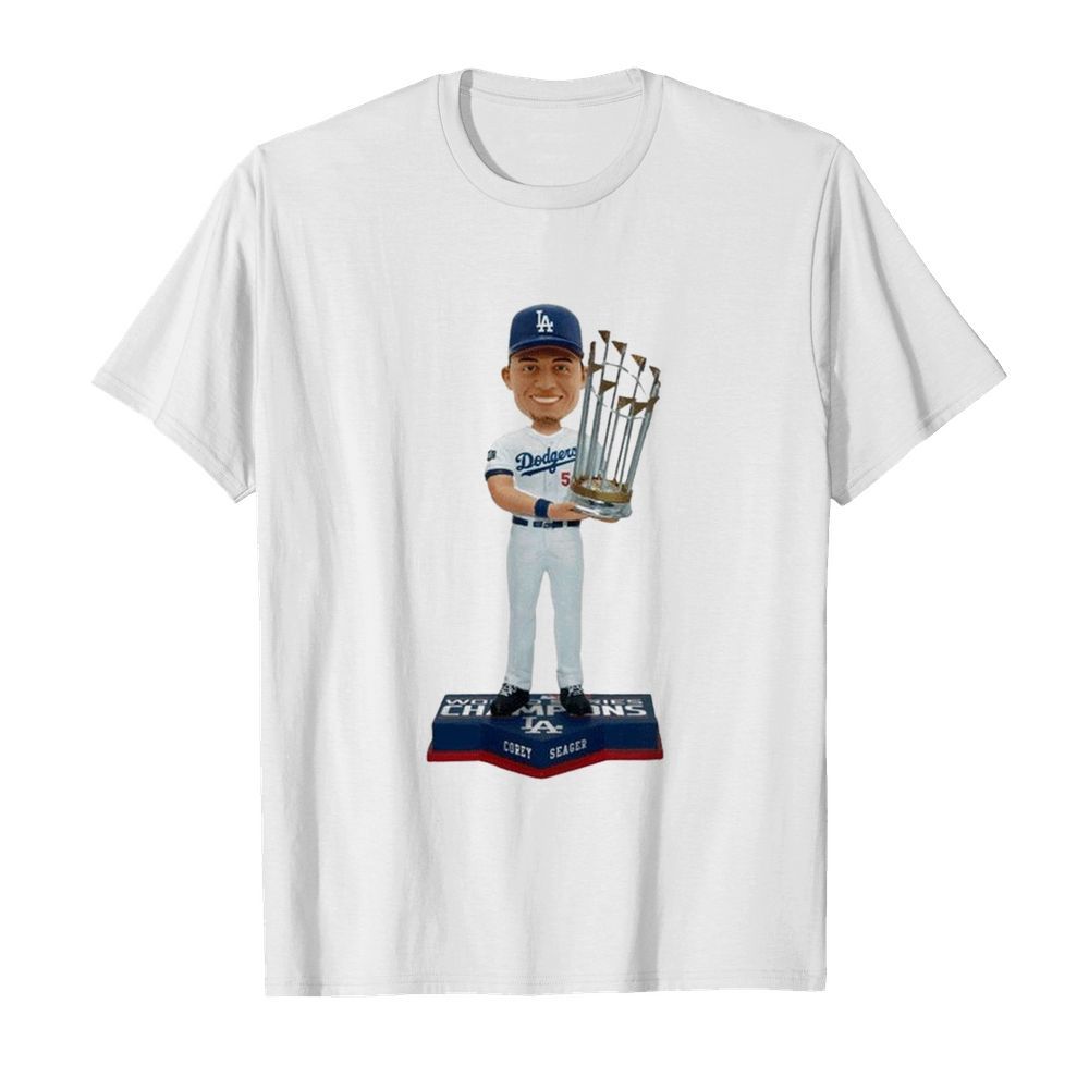 Corey Seager Los Angeles Dodgers 2020 World Series Champions Official  Classic Men's T-shirt