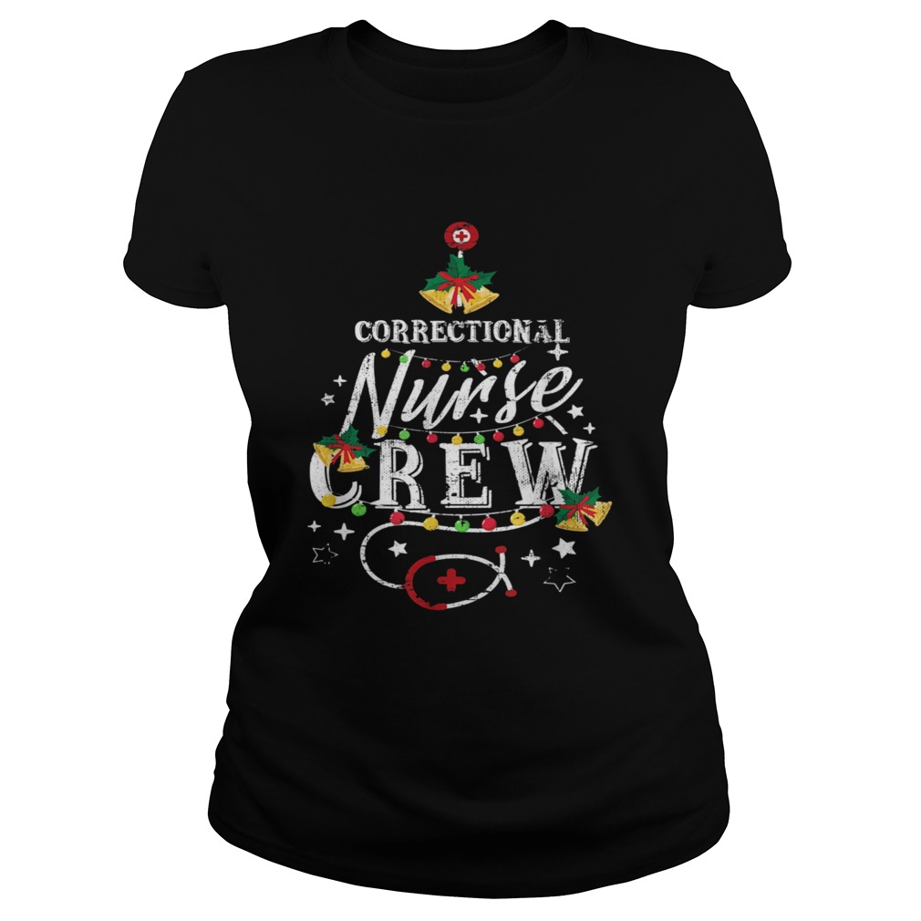 Correctional Nurse Crew Stethoscope Xmas  Classic Ladies